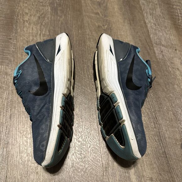 LunarGlide+ 5 'Shield Pack - Dark Armory Blue Cheetah‎ Leopard Print Womens 7 - Picture 4 of 6